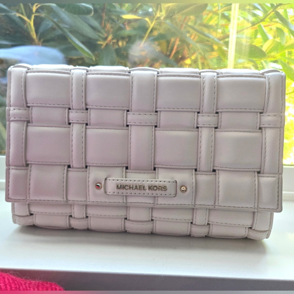 Michael Kors Ivory Woven Bag
